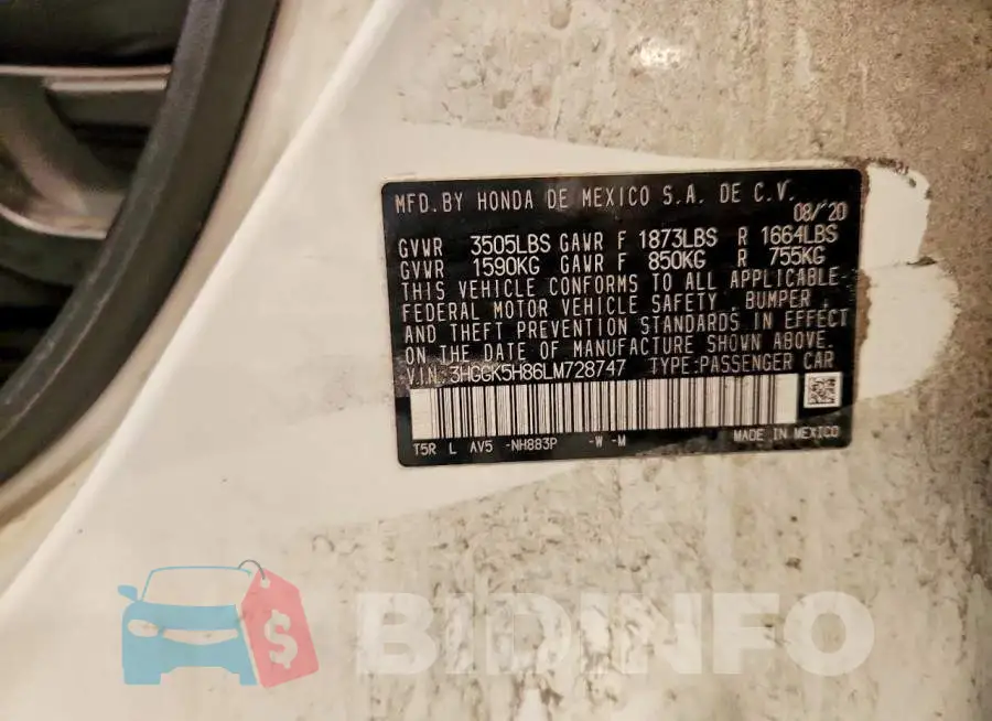 3HGGK5H86LM728747 Photo# 12