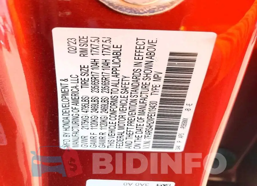 7FARS4H2XPE019430 Photo# 14