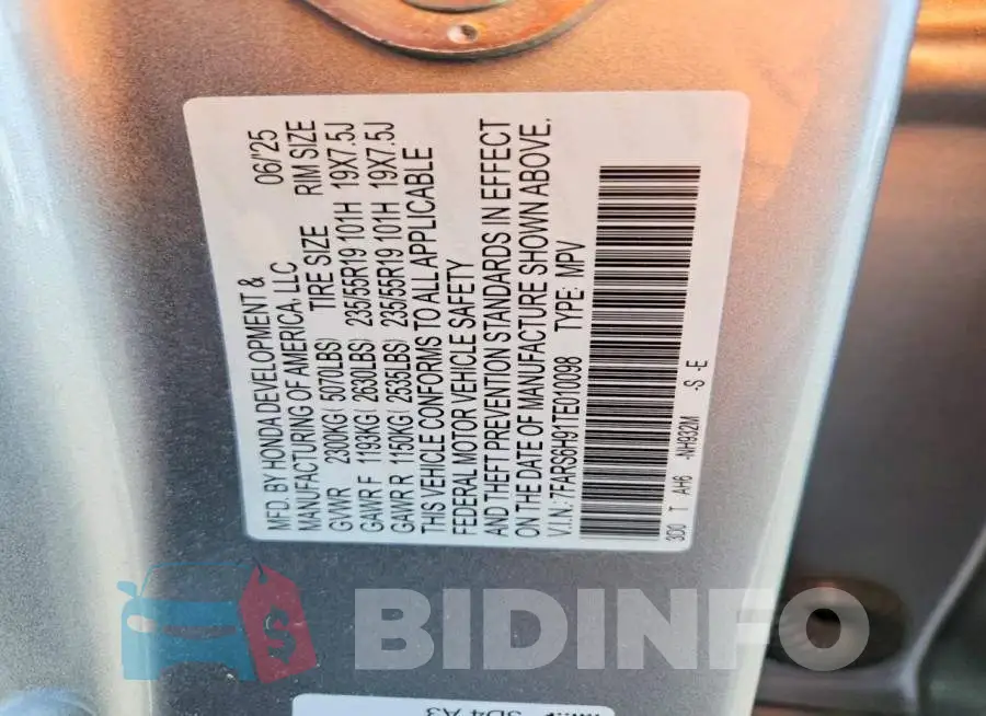 7FARS6H91TE010098 Photo# 12