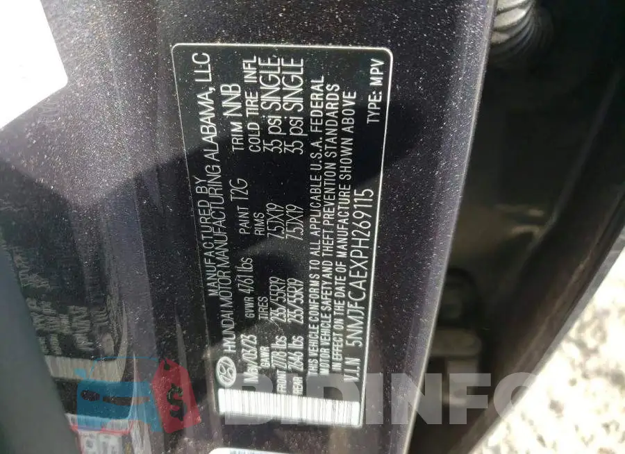 5NMJFCAEXPH269115 Photo# 12