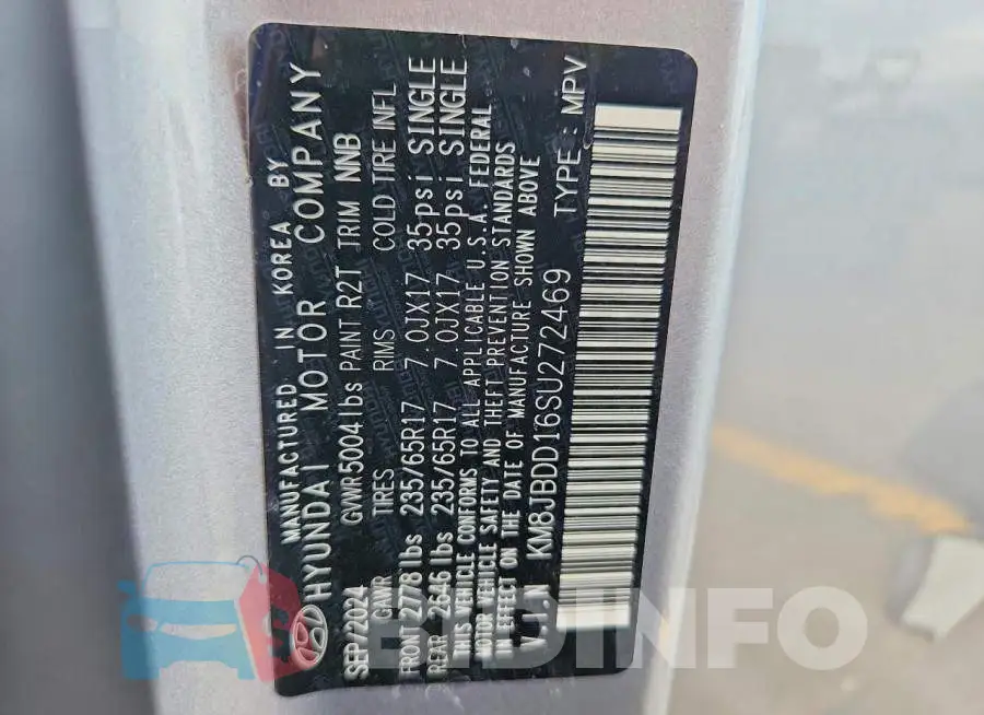 KM8JBDD16SU272469 Photo# 13
