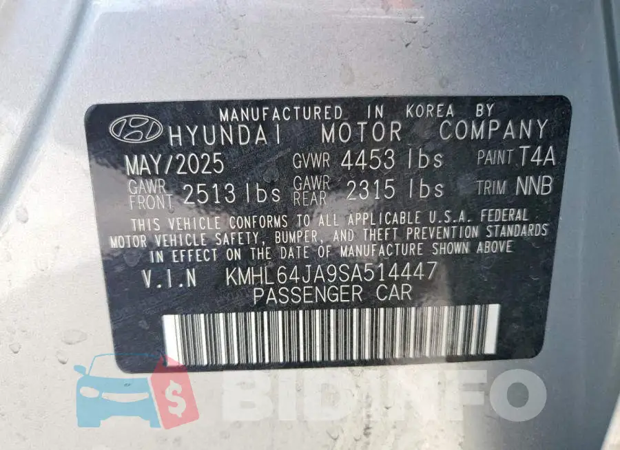 KMHL64JA9SA514447 Photo# 12