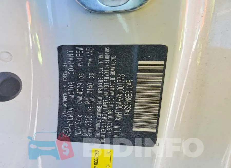 KMHT36AHXKU001773 Photo# 13