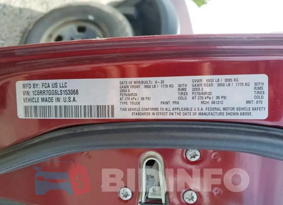 1C6RR7GG6LS153068 Photo# 12