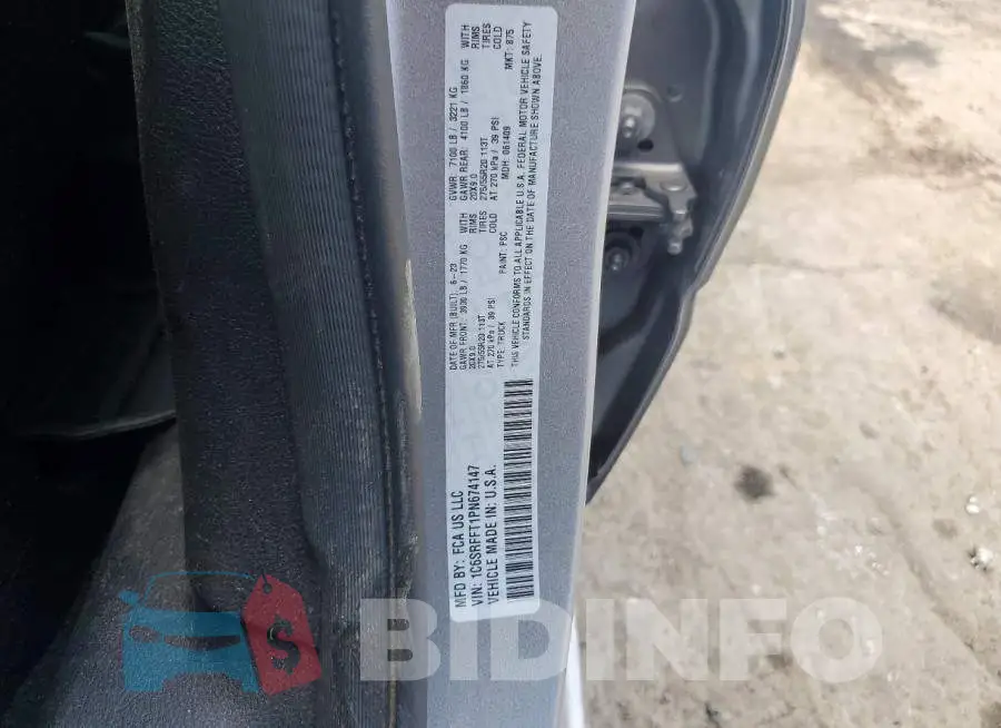 1C6SRFFT1PN674147 Photo# 12