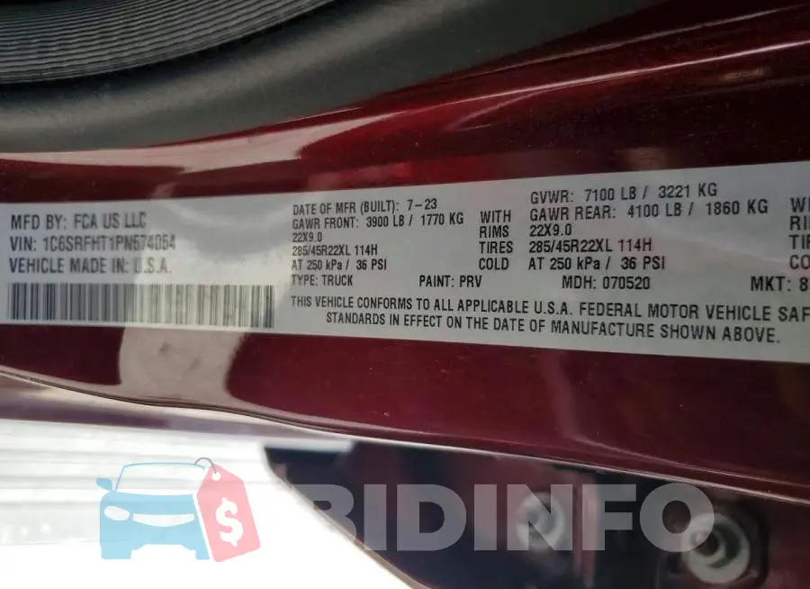 1C6SRFHT1PN674064 Photo# 12