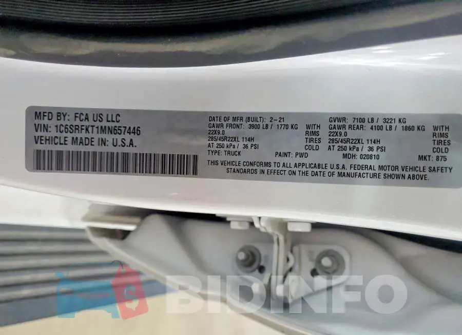 1C6SRFKT1MN657446 Photo# 12