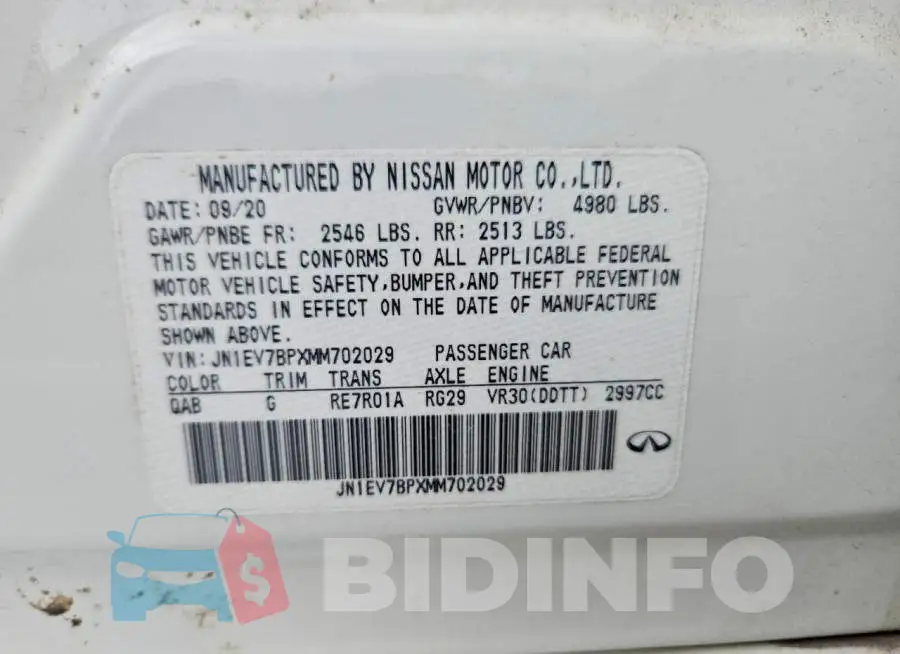 JN1EV7BPXMM702029 Photo# 12