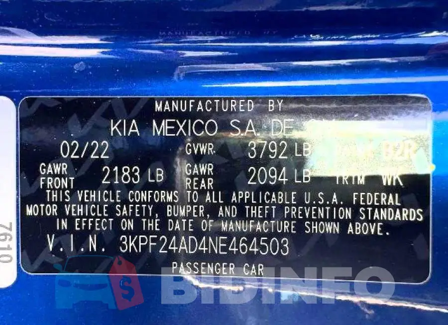 3KPF24AD4NE464503 Photo# 15