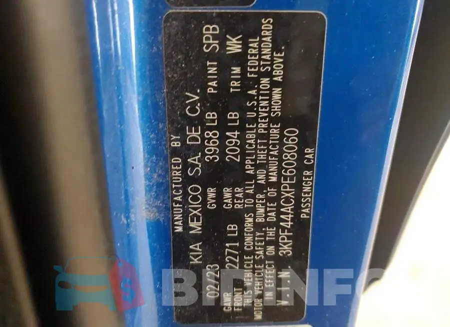 3KPF44ACXPE608060 Photo# 12