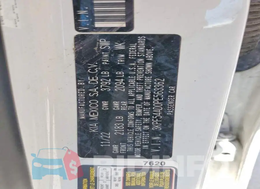 3KPF54AD0PE563362 Photo# 12