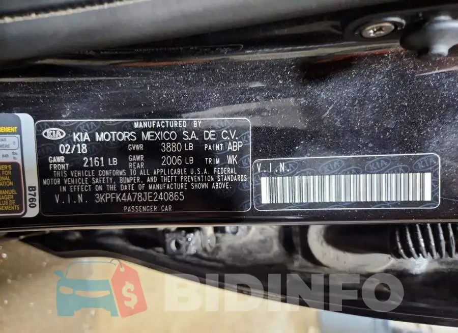 3KPFK4A78JE240865 Photo# 12