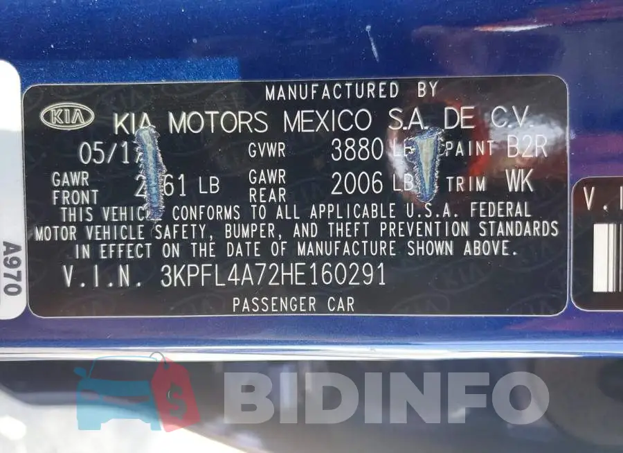 3KPFL4A72HE160291 Photo# 12