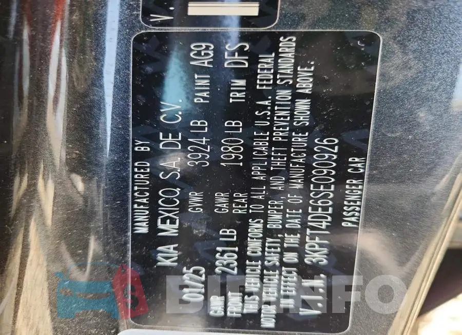 3KPFT4DE6SE090926 Photo# 13