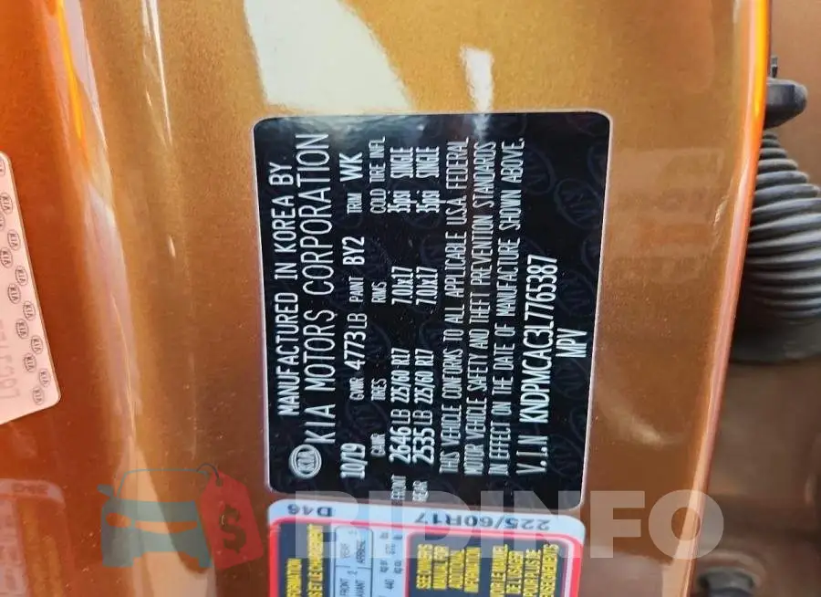 KNDPMCAC3L7765387 Photo# 12