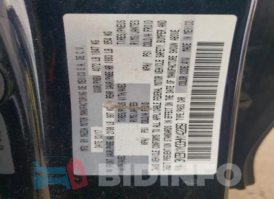 3MZBN1M33HM142269 Photo# 12