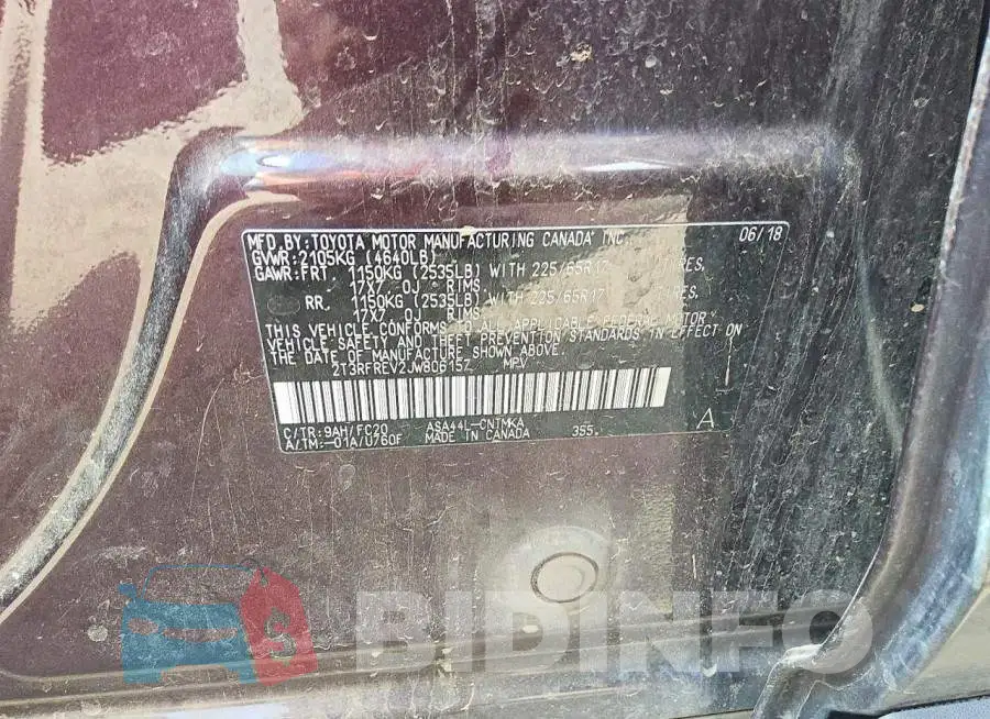 2T3RFREV2JW806157 Photo# 12