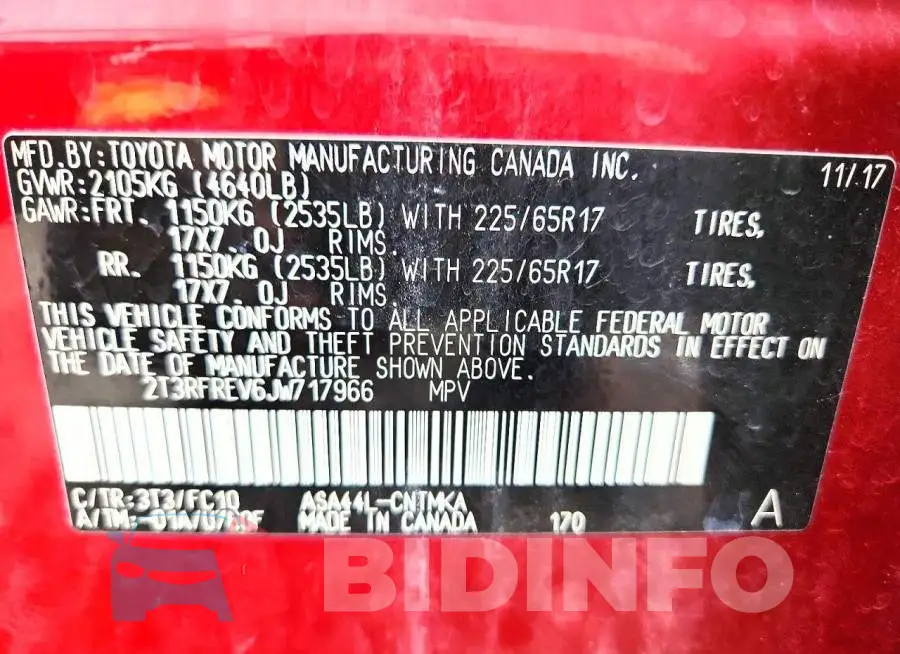 2T3RFREV6JW717966 Photo# 13