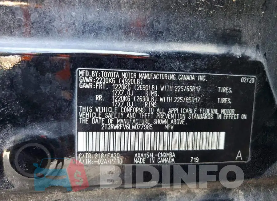 2T3RWRFV6LW077985 Photo# 13