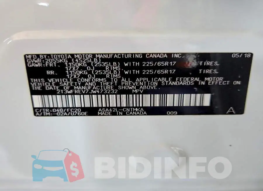 2T3WFREV7JW473232 Photo# 12