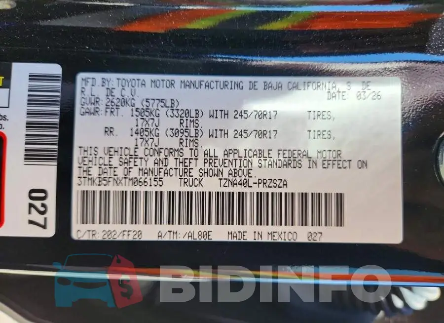 3TMKB5FNXTM066155 Photo# 12