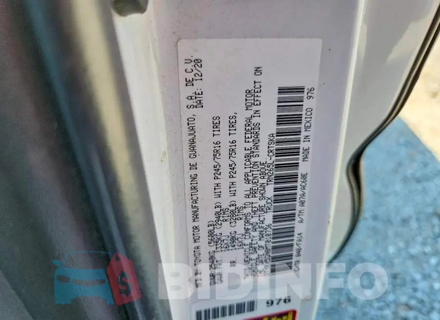 3TYRX5GN8MT010736 Photo# 12
