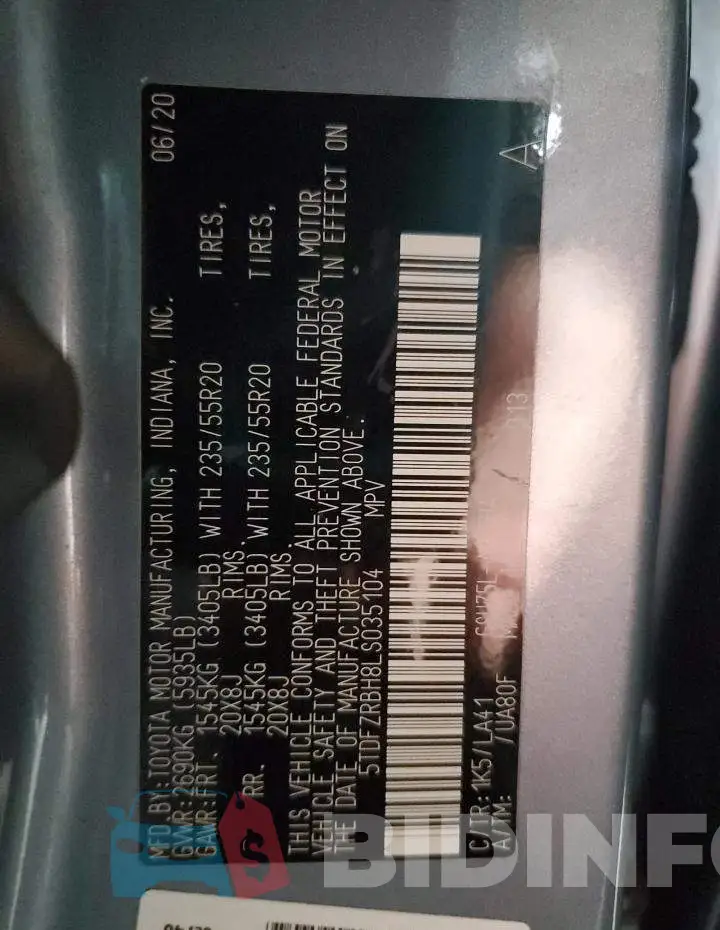 5TDFZRBH8LS035104 Photo# 13