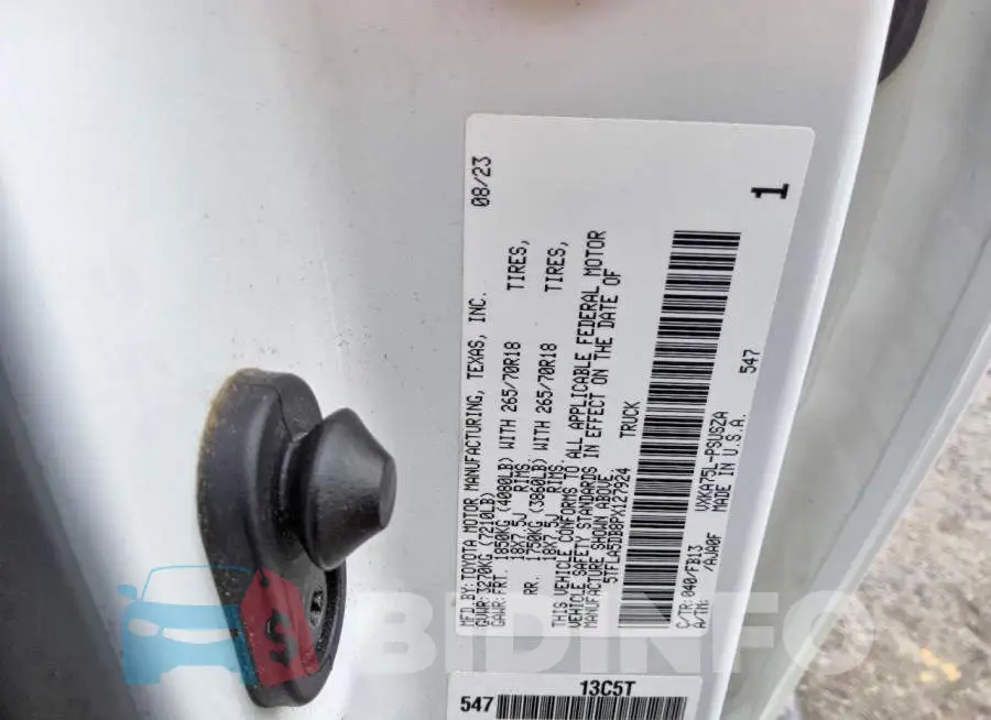 5TFLA5DB8PX127924 Photo# 13