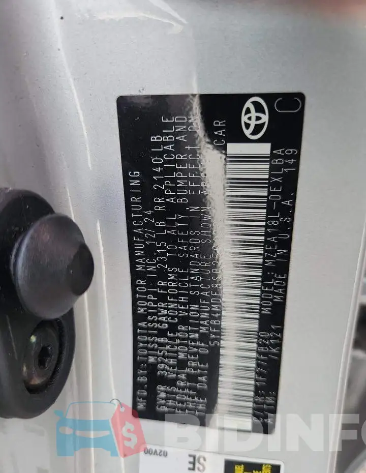 5YFB4MDE8SP256423 Photo# 12