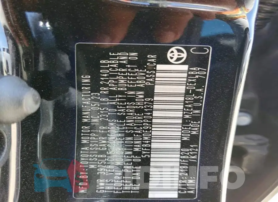 5YFB4MDE9PP041379 Photo# 12
