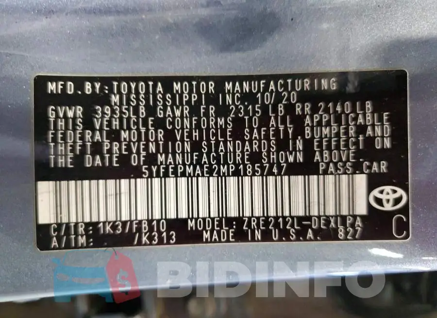 5YFEPMAE2MP185747 Photo# 12