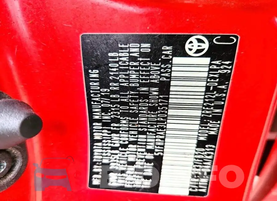 5YFHPRAE3LP035171 Photo# 12