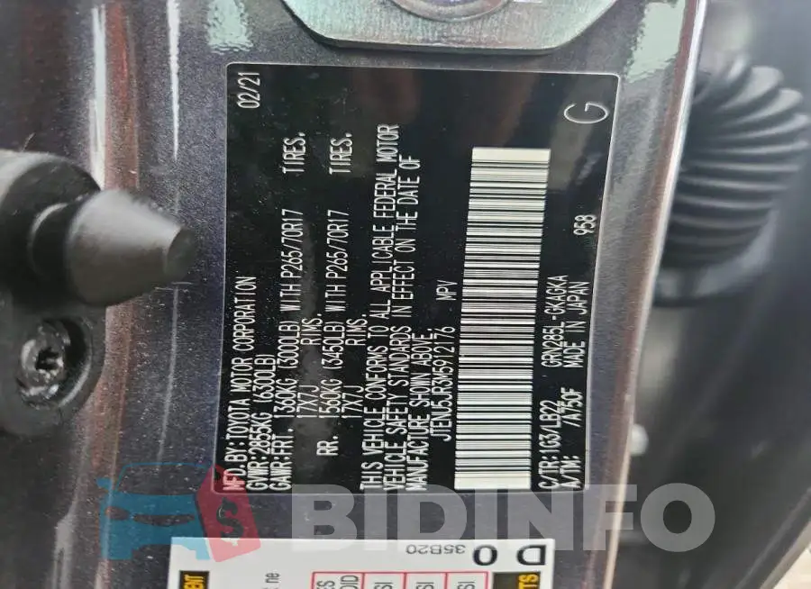 JTENU5JR3M5912176 Photo# 13