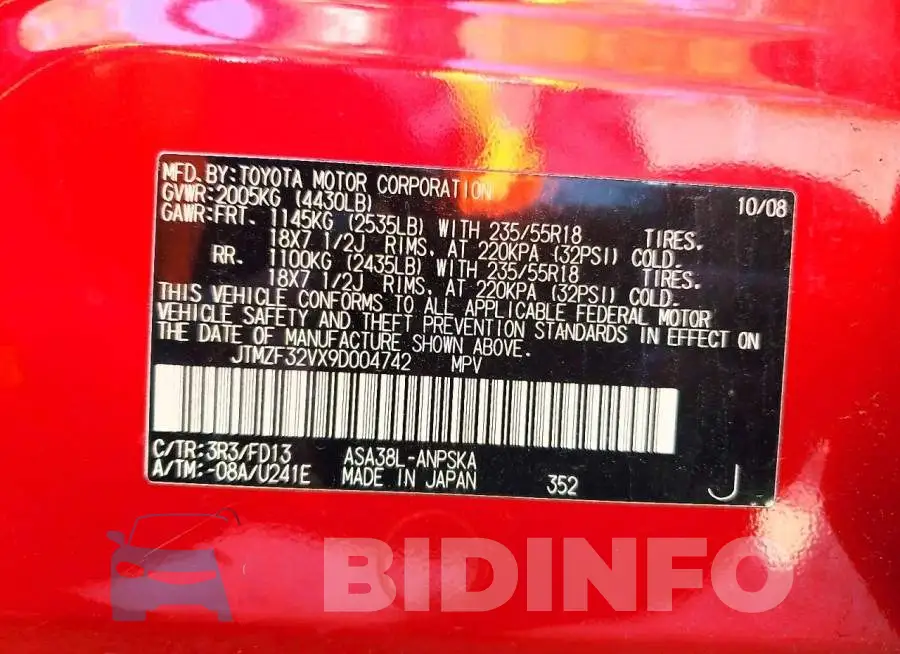 JTMZF32VX9D004742 Photo# 13