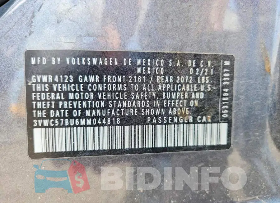 3VWC57BU6MM044818 Photo# 12