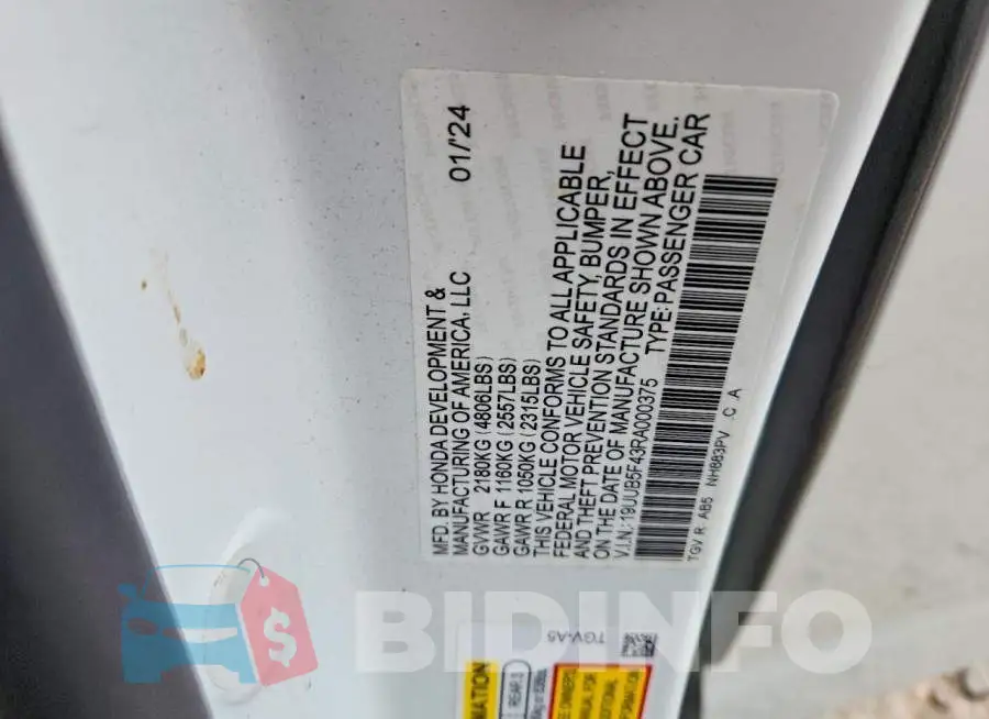 19UUB5F43RA000375 Photo# 12