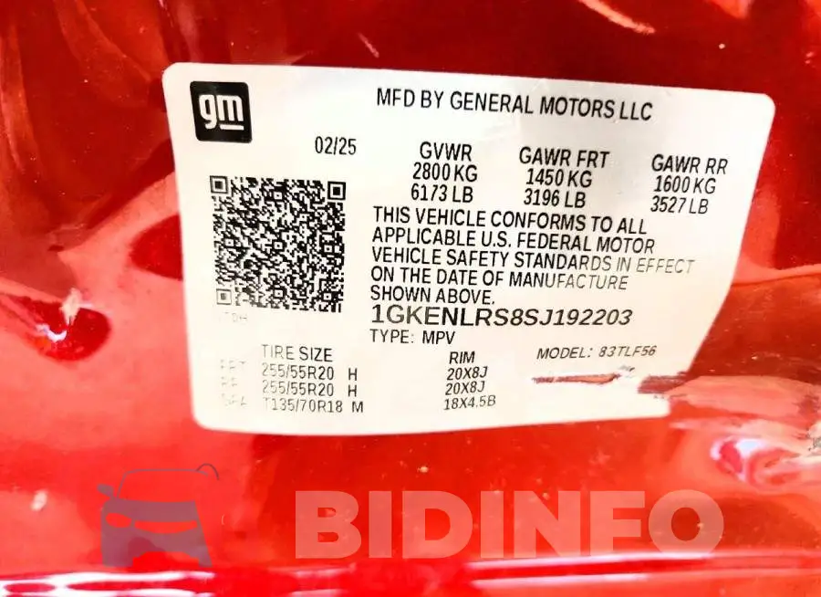 1GKENLRS8SJ192203 Photo# 14