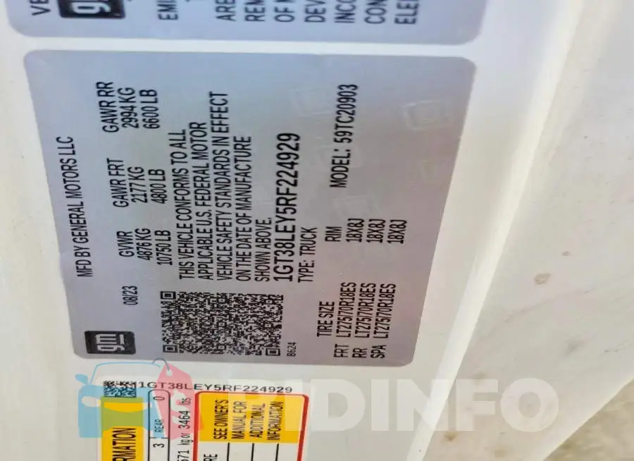 1GT38LEY5RF224929 Photo# 12