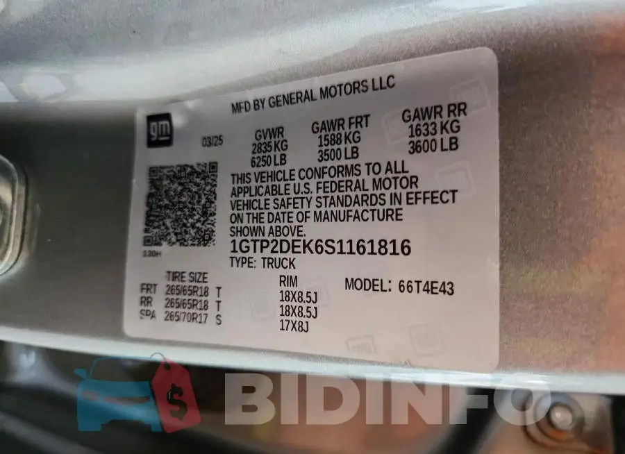 1GTP2DEK6S1161816 Photo# 13