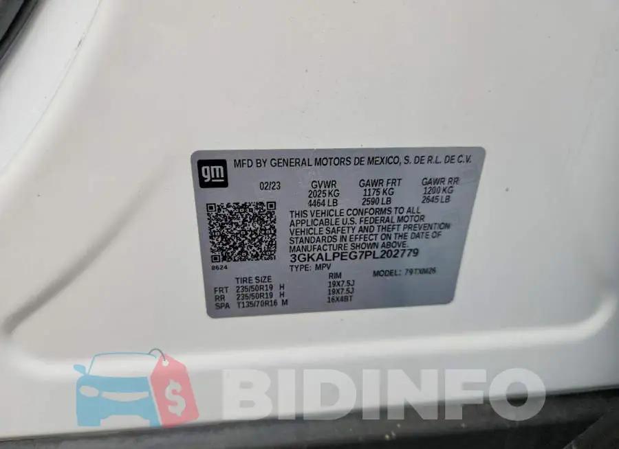 3GKALPEG7PL202779 Photo# 12