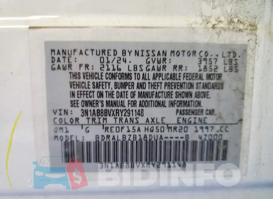 3N1AB8BVXRY291148 Photo# 12
