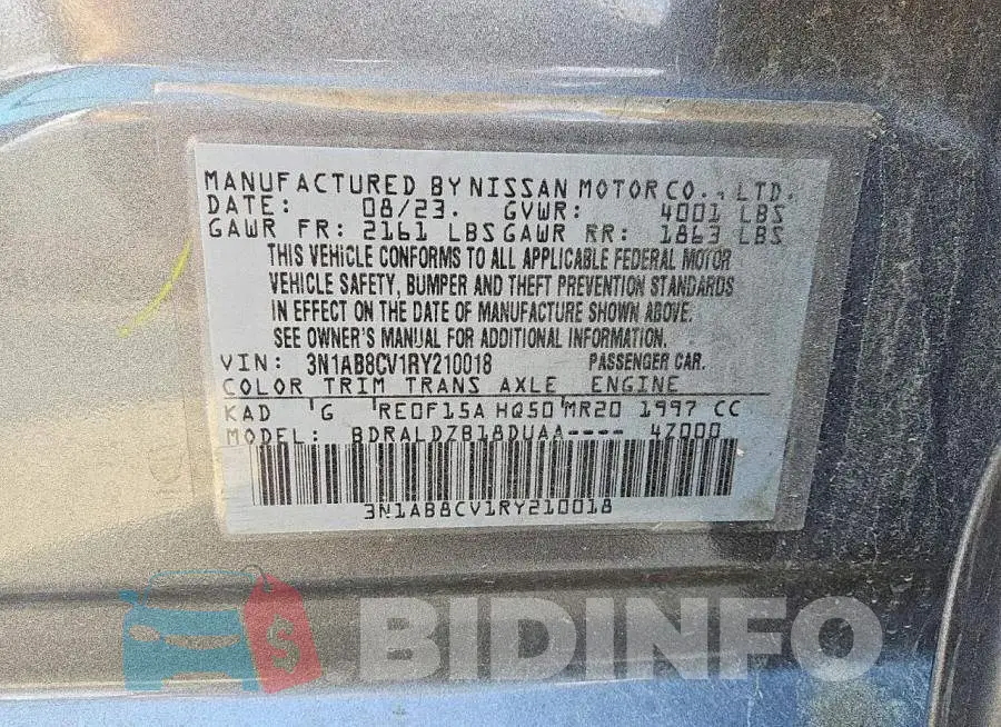 3N1AB8CV1RY210018 Photo# 12
