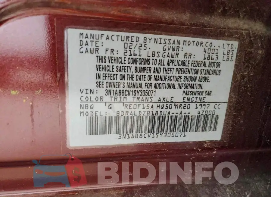 3N1AB8CV1SY305071 Photo# 13