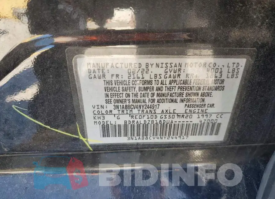 3N1AB8CV4NY244917 Photo# 13