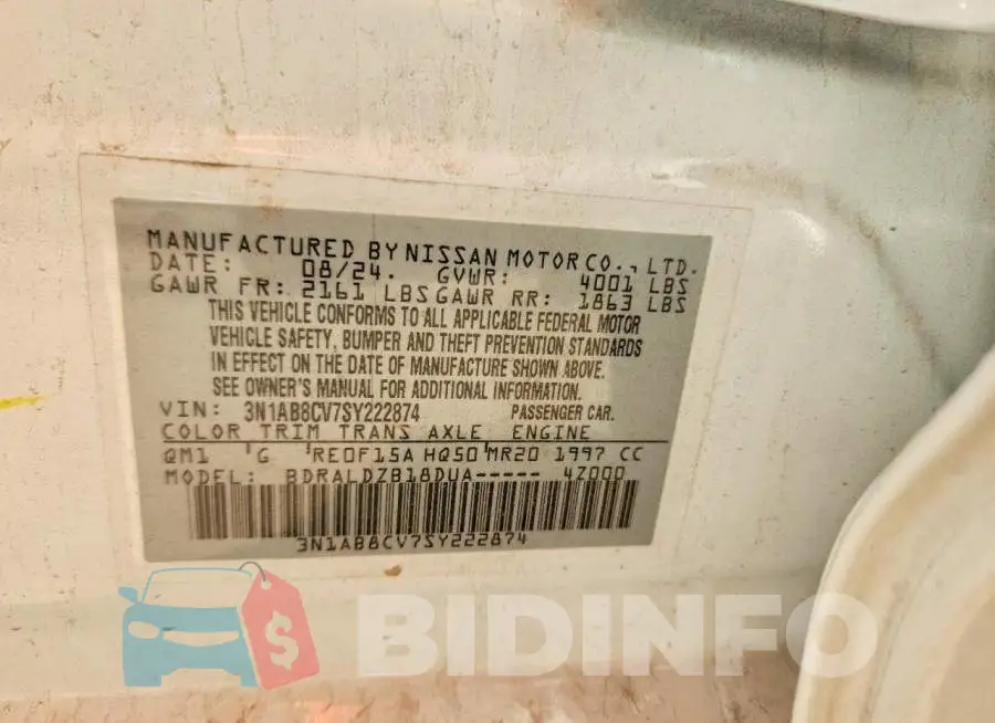 3N1AB8CV7SY222874 Photo# 12