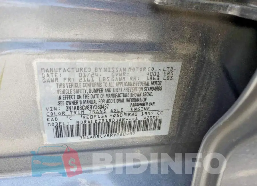 3N1AB8CV8RY280437 Photo# 12