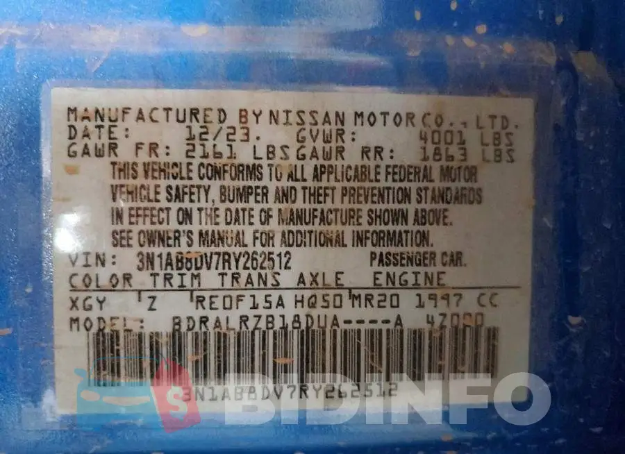 3N1AB8DV7RY262512 Photo# 12