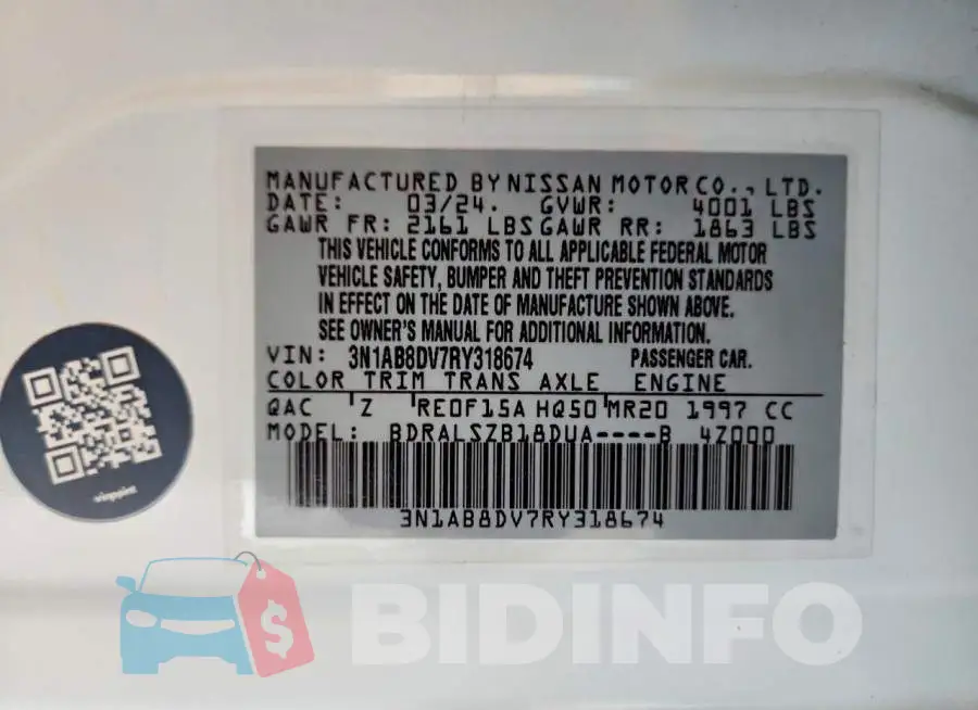 3N1AB8DV7RY318674 Photo# 12