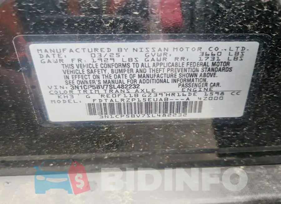 3N1CP5BV7SL482232 Photo# 13