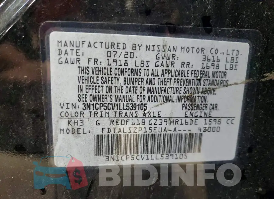 3N1CP5CV1LL539105 Photo# 13
